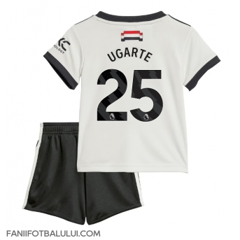 Manchester United Manuel Ugarte #25 Echipament de Fotbal Replică 2024-25 Copii Treilea (+ Șorturi)
